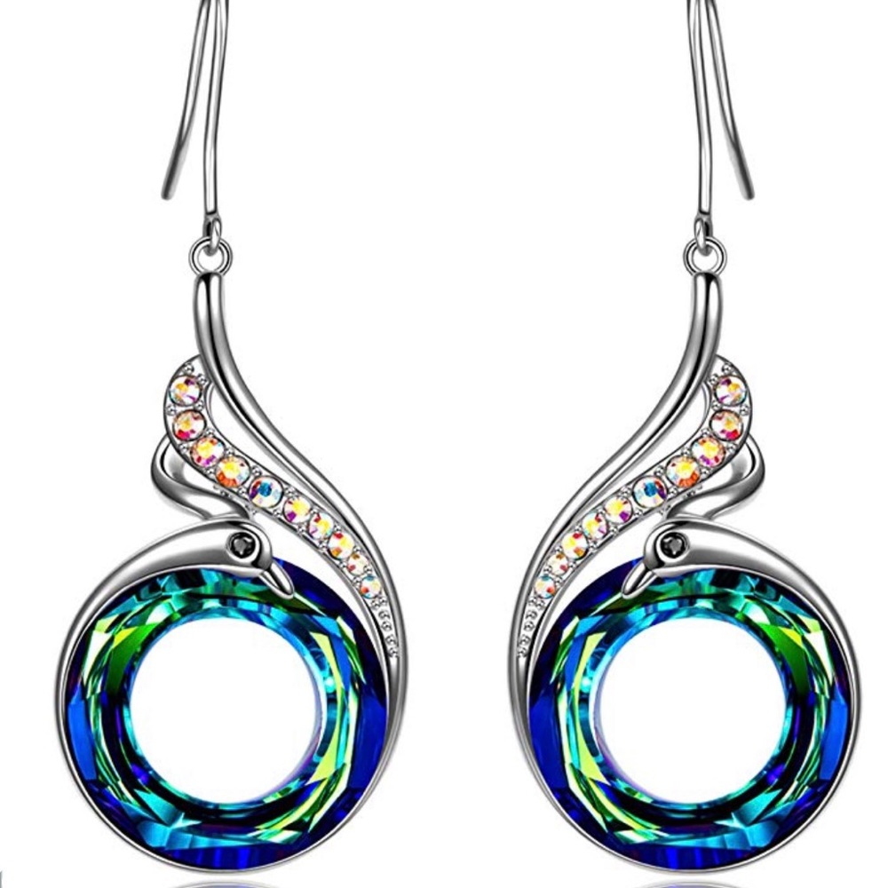 Nirvana of Phoenix Swarovski Crystals Earrings
